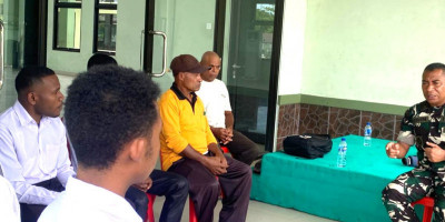 Sambut Casis TNI AD, Dandim 1708/BN Bangkitkan Semangat Generasi Muda Papua