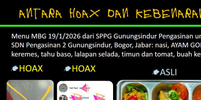 Menu MBG Hoaks, Lokasi Video Dipastikan Keliru