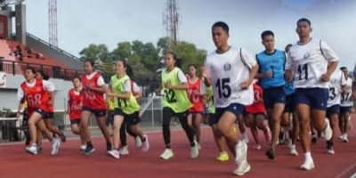 Panda Kodaeral IV Batam Gelar Tes Samapta Calon Prajurit TNI AL