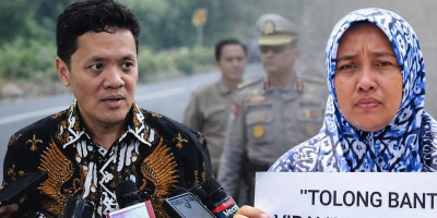 Suami Bela Istri Tersangka Hukum Sleman