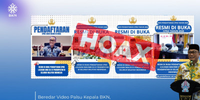 Beredar Video Palsu Kepala BKN, Prof. Zudan: Itu Hoax, Ikuti Sumber Berita Resmi di BKN