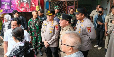 Kapolres Metro Jakut Gelar Pengamanan Gubernur DKI Jakarta, Tinjau Pengerukan Kali Cakung Lama di Cilincing