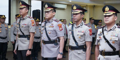 Pesan Tegas Kapolres Saat Sertijab Dua Kapolsek Jakarta Utara