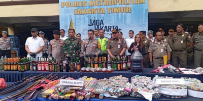15 Hari Operasi Pekat, Polisi Jaktim Tekan Tawuran dan Penyakit Masyarakat