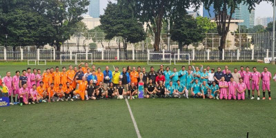 TVRI, RRI, ANTARA, dan Panitia HPN 2026 Gelar Laga Persahabatan