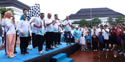 Ribuan Warga Banten Meriahkan Jalan Sehat HPN 2026