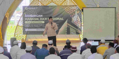 Masjid Jami Dhuyufur Rahman Lokasi Perdana Manasik Haji Tingkat Kecamatan se-Kota Depok