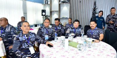 Perkuat Pertahanan Informasi, Kadispen Kodaeral IV Ikuti Rakernispen TNI AL 2026