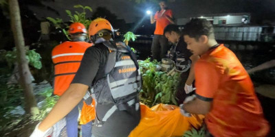 Basarnas Temukan Korban Tenggelam di Kali Sunter