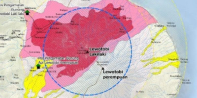 Aktivitas Gunung Lewotobi Laki-laki Turun ke Level II (Waspada)