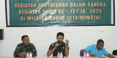 Satgas TMMD Ke-127 Kodim 1514/Morotai Gelar Penyuluhan di Desa Darame