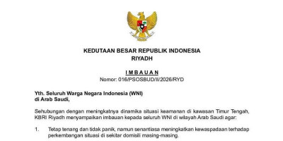 KBRI Riyadh Keluarkan Imbauan untuk WNI di Arab Saudi