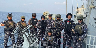 KRI Bung Tomo-357 Tuntaskan Sea Phase Latma MILAN 2026 di Teluk Benggala