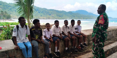 Babinsa Warsa Motivasi Pelajar Jauhi Miras dan Judol