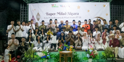 Milad Ke-4 AKSARA Perkuat Kebersamaan Melalui Buka Puasa Bersama Warga
