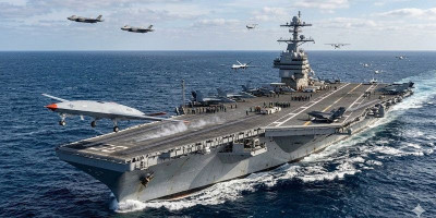 Kapal Induk AS Takut Serbuan Drone Iran?