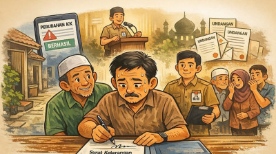 Cerpen: Administrasi, Iman, dan Nama Baru