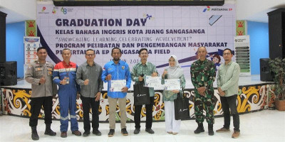80 Pelajar Sangasanga Lulus Kelas Bahasa Inggris Gratis Pertamina