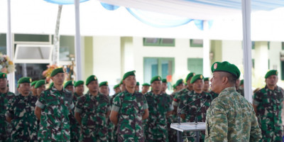 Danrem 083/Bdj Lepas Cuti Lebaran Prajurit, Tekankan Keamanan dan Disiplin