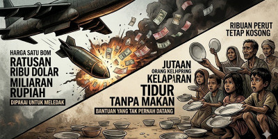Ketika Satu Bom Jatuh, Ribuan Perut Tetap Kosong