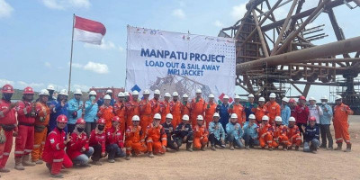 Jacket 1.380 Ton Siap Berlayar, Proyek Manpatu Masuk Fase Kunci