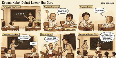 Drama Kalah Debat Lawan Ibu Guru