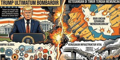 Ketika Iran dan Amerika Saling Ancam, Israel Digempur Rudal
