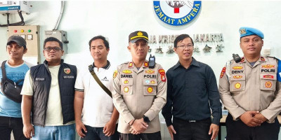 Kapolsek Pademangan Tinjau Pengamanan Ibadah Jumat Agung di Sejumlah Gereja