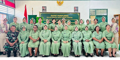Regenerasi Kepemimpinan Persit Mimika, Perkuat Peran Istri Prajurit