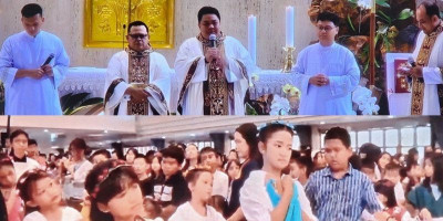 Minggu Paskah Anak, Cahaya Kristus Terangi Paroki Albertus Bekasi