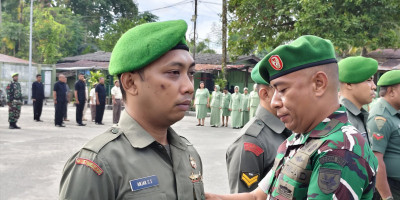 Sebanyak 57 Prajurit Kodim 1708/BN Naik Pangkat, Dandim Tekankan Peningkatan Disiplin dan Kinerja