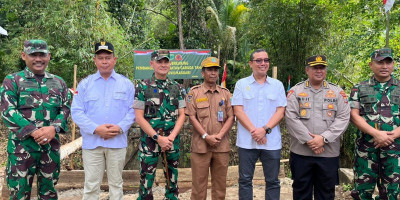 Asisten Teritorial Komadan Kodaeral XIV Hadiri Groundbreaking Pembangunan Jembatan Garuda