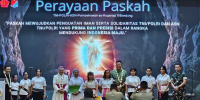 Paskah TNI-Polri di Seskoad Bandung Berlangsung Meriah