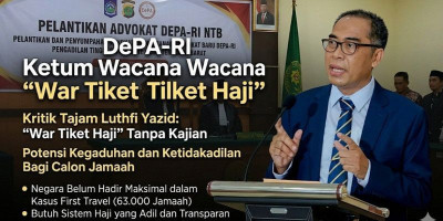 Ketum DePA-RI Kritik Wacana 'War Tiket Haji'