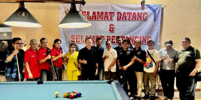 PWI Kalsel Unggul Tipis atas DKI Jakarta dalam Uji Tanding Biliar