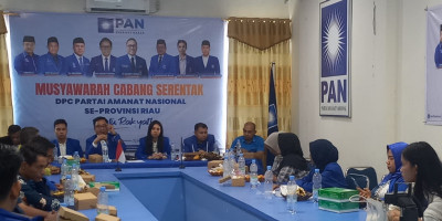 DPC Partai PAN se - Riau Digelar Virtual, Pelalawan Bidik Satu Kursi di Setiap Dapil