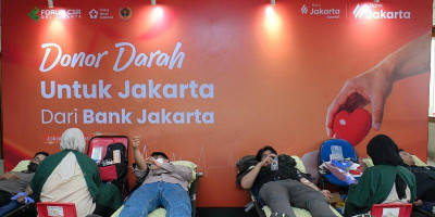 Bank Jakarta Gandeng PWI Jaya dan PMI DKI Jakarta Gelar Donor Darah