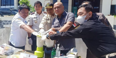 Kejari Kotabaru Musnahkan Sabu 61,69 Gram dari Perkara Inkracht