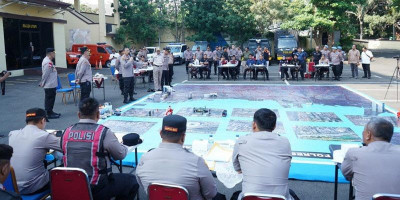 Kapolres Metro Jakarta Utara Pimpin Tactical Floor Game