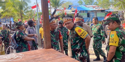 Tim Wasev TMMD ke-128 Tinjau Langsung Sasaran di Kampung Keakwa