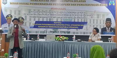 Piter Genuny Isi Pelatihan Gender di Papua Selatan