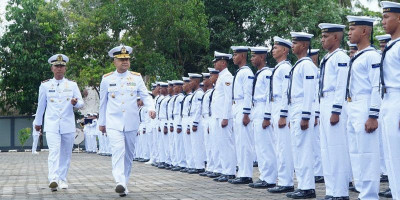 Satdik 1 Kodiklatal Tanjung Uban Gelar Pelantikan dan Penyumpahan Dikmata TNI AL XLVI