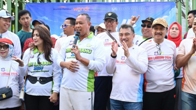 Halalbihalal Lamahu, Walikota Bekasi Lepas Peserta Fun Walk 2026