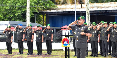 Jelang HUT Ke-63 Kodam XVII/Cenderawasih, Kodim 1708/BN Gelar Ziarah Rombongan di TMP Biak