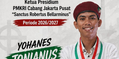Yohanes Jonianus Taek Pimpin PMKRI Jakarta Pusat