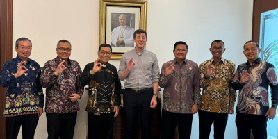 Wakil Uskup TNI-Polri Audiensi Perdana ke Kedubes Vatikan Jakarta