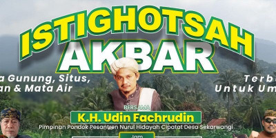 Ribuan Warga Sumedang Gelar Istighotsah Tolak Geothermal Tampomas
