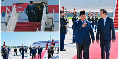 Presiden Prabowo Tiba di Paris untuk Kunjungan Kenegaraan ke Prancis
