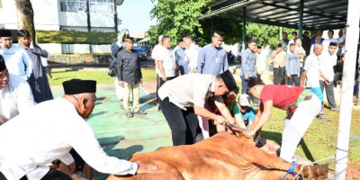 Danpusterad Sholat Idul Adha 1447 H Bersama Keluarga Besar Pusterad dan Masyarakat