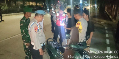 Polsek Kelapa Gading Gelar Patroli KRYD, Pengguna Sabu Diamankan